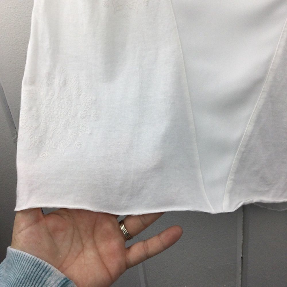 ‎Desigual Cream Triangular Panel Tank - S - Picture 8 of 16